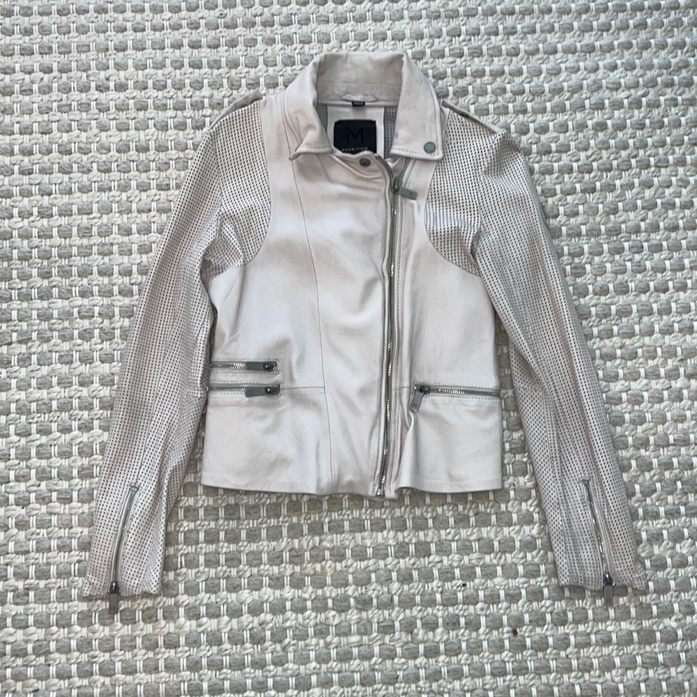 Mauritius leather Motorcycle jacket sz s